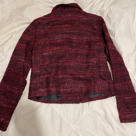 dana buchman Pink And Black Tweed jacket size 4. - Picture 4 of 5